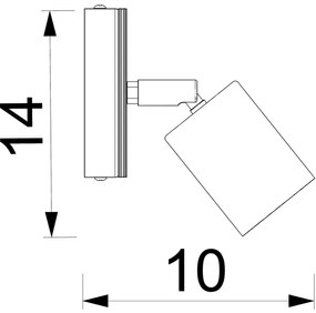 Faretto da parete TULON 1xGU10/8W/230V bianco/quercia