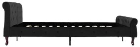 Giroletto nero in velluto 180x200 cm
