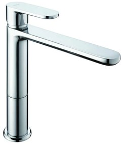 Rubinetto per lavabo a canna media PLANO cromato lucido HUBER H 22.1 cm