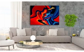 Quadro  Cosmic Kiss  Colore Blu, Dimensioni e Misure 120x80