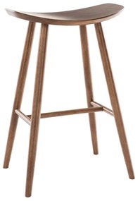 Sgabello da bar design noce DEMORY