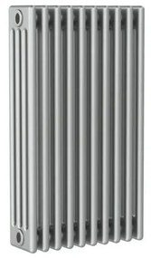 Radiatore acqua calda Comby in acciaio 4 colonne, 10 elementi, interasse 813 mm, grigio