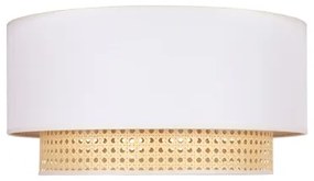 Duolla - Plafoniera BOHO 1xE27/15W/230V diametro 45 cm panna/rattan