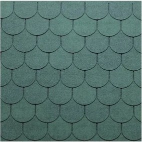 Tegola bituminosa Tegola canadese Premium Traditional 3,05 mq 2111030001073 verde sfumato