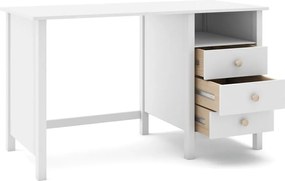 Scrivania per bambini in legno di pino 54x120 cm Max - Marckeric