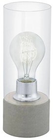 Eglo 94549 - Lampada da tavolo TORVISCO 1xE27/60W/230V grigio