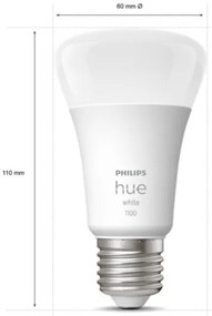 SET 2xLED Lampadina Dimmerabile Philips Hue WHITE E27/9,5W/230V 2700K