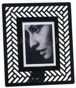 Portafoto di design milleintrecci piccolo nero