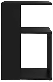 Tavolino nero 36x30x56 cm in truciolato