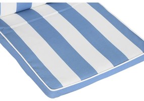 Cuscino per sedie DKD Home Decor Righe Bianco Blu cielo (42 x 4 x 115 cm)
