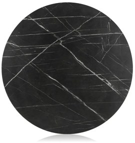 Tavolino DIAMOND 40x70 cm nero/oro