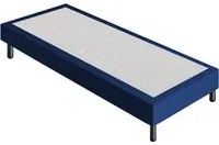 Letto Sommier Singolo 80x190 Blu Rivestito - Resistente fino a 120 Kg per Persona