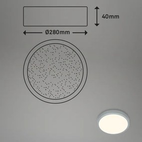 Briloner 3701-014 - Plafoniera LED dimmerabile RUNA LED/18W/230V + +TC