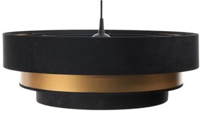 Lampadario su filo TRINITI 1xE27/60W/230V  nero/oro