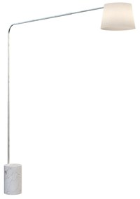 Piantana Contemporanea Corner Marmo Alto Bianco Diffusore Bianco 1 Luce E27