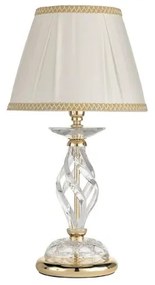 Lampada da tavolo 1306 in vetro soffiato lavorato a mano Oro 25x49 cm