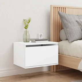 Comodino a parete con luci led bianco