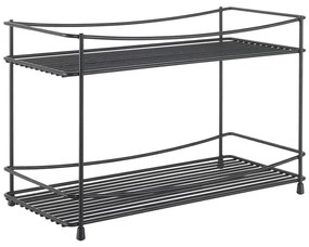 Portaspezie Lava nero a due livelli - Metaltex