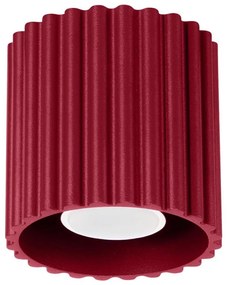 Sollux SL.1819 - Faretto AURA 1xGU10/10W/230V 10 cm rosso