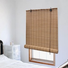 Tenda Avvolgibile İn Bambù 140x220 Cm Marrone /