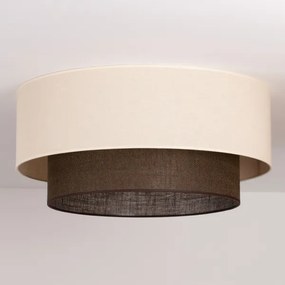 Brilagi - Plafoniera LED BOHO STYLE 3xE27/15W/230V Ø 60 cm crema/marrone