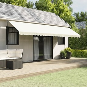 Tessuto Di Ricambio Per Mantovana Da Tenda Strisce Crema 6 M /