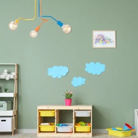 Lampadario a plafone MATYLDA 3xE27/60W/230V colorato