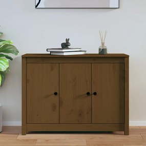 Credenza Ambra 100x35x74 Cm İn Legno Massello Di Pino /