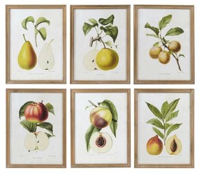 Quadro DKD Home Decor Frutta (6 pezzi) (45 x 2 x 60 cm)