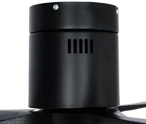 Ventilatore da soffitto nero 132 cm con LED dimmerabile con telecomando - Sofia