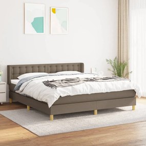 Giroletto A Molle Con Materasso Tortora 160x200 Cm İn Tessuto /