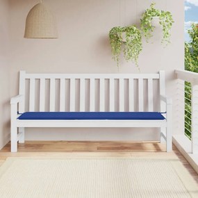 Cuscino Per Panca Blu Reale 200x50x3 Cm İn Tessuto Oxford /