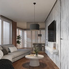 Sollux SL.1406 - Lampadario a sospensione con filo NOVA 1xE27/15W/230V diametro 40 cm nero