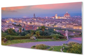 Quadro acrilico Italia Panorama River 100x50 cm