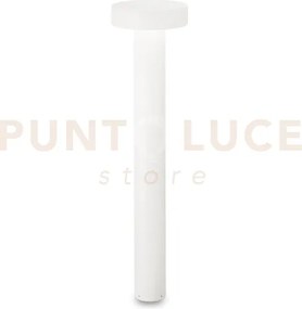 Tesla paletto ip44 4 luci attacco g9 80cm luce verso il basso bianco