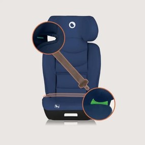 Lionelo - Seggiolino auto NEAL i-Size 100-150 cm Blu Navy