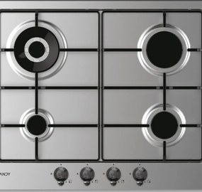 Piano cottura 4 fuochi CHW6BR4WTX GHISA INOX CANDY inox