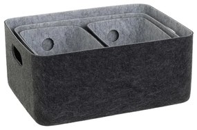 Set di cesti in tessuto 4 pz 36x27x16 cm – Casa Selección