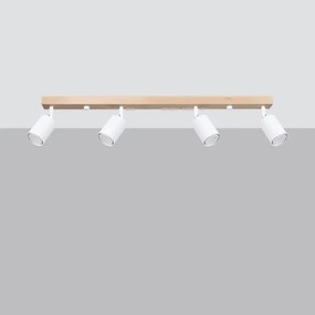 Sollux SL.1289 - Faretto VERDO 4xGU10/10W/230V bianco