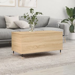 Tavolino salotto rovere sonoma 90x44,5x45 cm legno multistrato