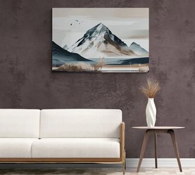 Stampa su tela – Montagne pittoresche in stile scandinavo