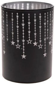 Decorazione nera con luce LED, altezza 10 cm - Dakls