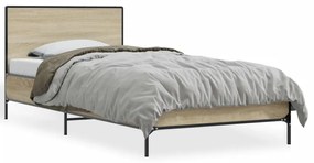 Giroletto Rovere Sonoma 90x200 Cm Legno Multistrato E Metallo /