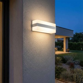 Applique 2xE27 per esterni a Luce Diffusa IP65 Inox - Serie Glow