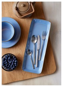 Posate color argento opaco in acciaio 16 pz – Bitz