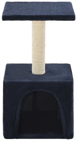 Albero per gatti con tiragraffi in sisal 55 cm blu scuro