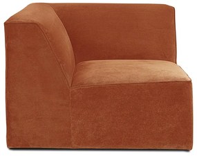 Compnente divano arancione in velluto a coste Sting - Scandic