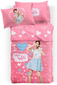 Copriletto Trapuntato Singolo Disney violetta Cartoons, in