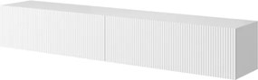 Mobile TV Sospeso 175 Cm Cannettato 2 Ante Bianco Opaco Bali