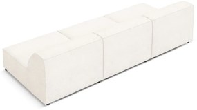 Divano crema in tessuto bouclé 240 cm Jodie - Micadoni Home